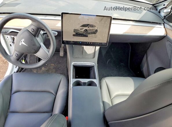 7SAYGDEE0PA138949 2023 TESLA MODEL White წინა პანელის ხედი
