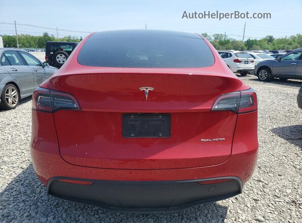 7SAYGDEE0PA173426 2023 TESLA MODEL Red უკანა ხედი