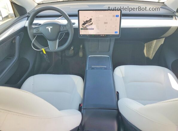 7SAYGDEE0PF623028 2023 TESLA MODEL White Вид панелі приладів