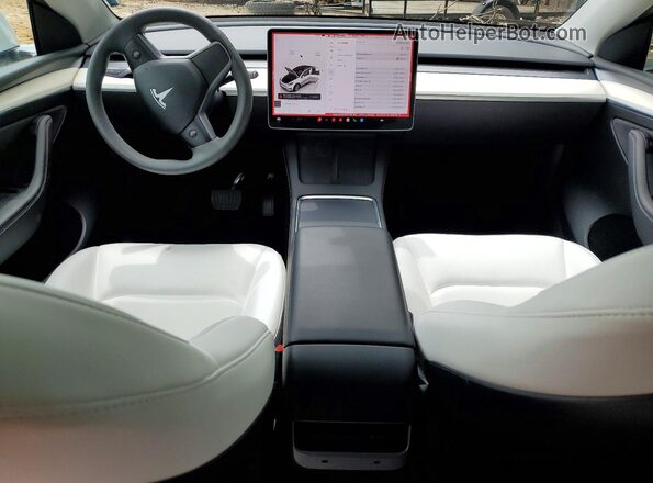 7SAYGDEE0PF795382 2023 TESLA MODEL White წინა პანელის ხედი
