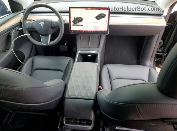 7SAYGDEE0RA221963 2024 TESLA MODEL Black წინა პანელის ხედი