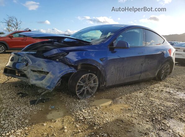 7SAYGDEE0RF198140 2024 TESLA MODEL Blue Vista tres cuartos delantera izquierda