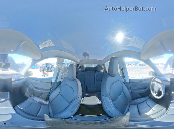7SAYGDEE0TF372926 2026 TESLA MODEL Gray სალონის 360-გრადუსიანი ხედი