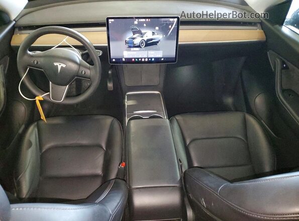 7SAYGDEE1NF351215 2022 TESLA MODEL Gray Вид панелі приладів