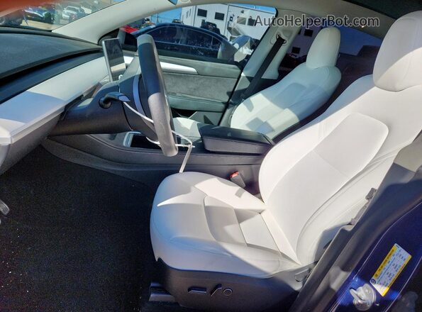 7SAYGDEE1PA080284 2023 TESLA MODEL Blue Vista interior delantera