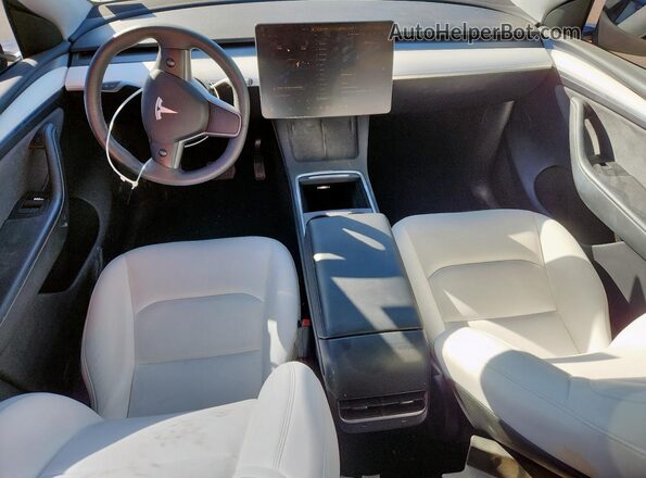 7SAYGDEE1PA080284 2023 TESLA MODEL Blue Vista del salpicadero