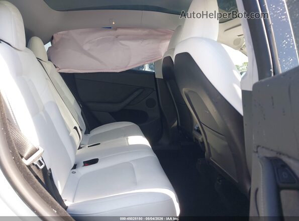 7SAYGDEE1PA090071 2023 TESLA MODEL Y White VIN կոդի պիտակի տեսք