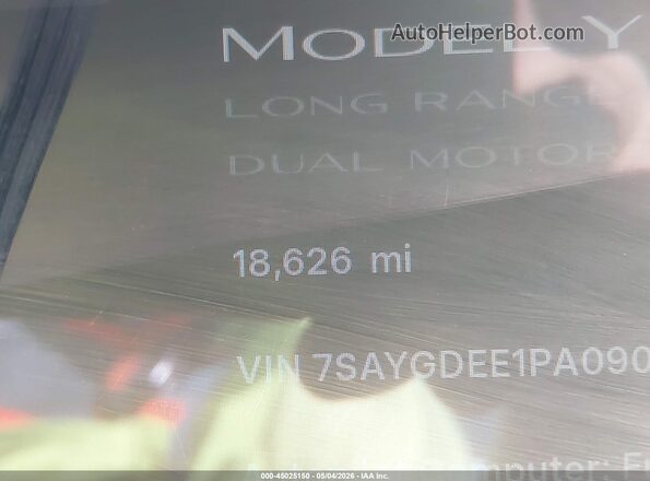 7SAYGDEE1PA090071 2023 TESLA MODEL Y White 