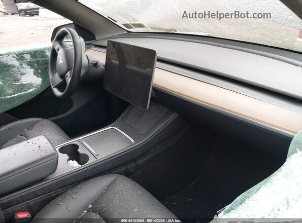 7SAYGDEE1PA207390 2023 TESLA MODEL Y Black Вид салону спереду