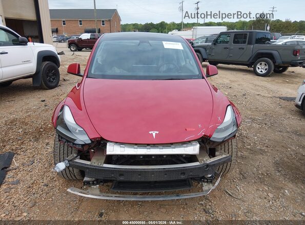 7SAYGDEE1PF700537 2023 TESLA MODEL Y Red უკანა სალონის ხედი
