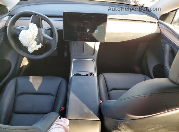 7SAYGDEE1PF905498 2023 TESLA MODEL Gray Вид панелі приладів