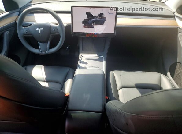 7SAYGDEE1RA222684 2024 TESLA MODEL Gray Առջևի վահանակի տեսք