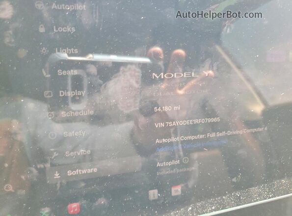 7SAYGDEE1RF079965 2024 TESLA MODEL Charcoal Вид щитка приладів