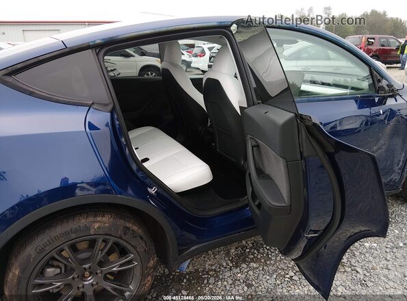 7SAYGDEE1RF150596 2024 TESLA MODEL Y Blue Vista de la etiqueta del VIN