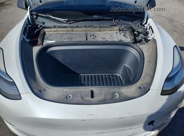 7SAYGDEE2NF323309 2022 TESLA MODEL White Rear interior view