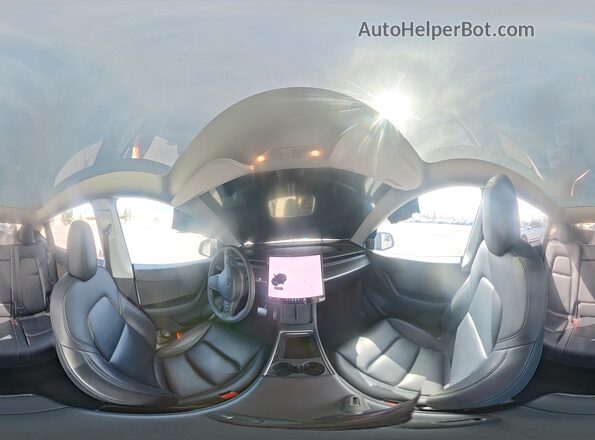 7SAYGDEE2NF323309 2022 TESLA MODEL White 360 interior view