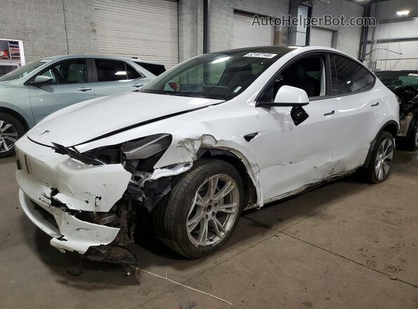 7SAYGDEE2NF323777 2022 TESLA MODEL Белый Передняя левая четверть