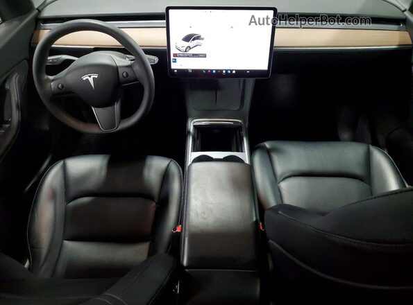 7SAYGDEE2NF323777 2022 TESLA MODEL Белый Вид панели приборов