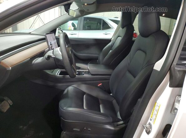 7SAYGDEE2NF323777 2022 TESLA MODEL Белый Вид салона спереди