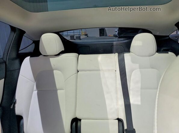 7SAYGDEE2NF348470 2022 TESLA MODEL White Հետևի նստատեղերի տեսք