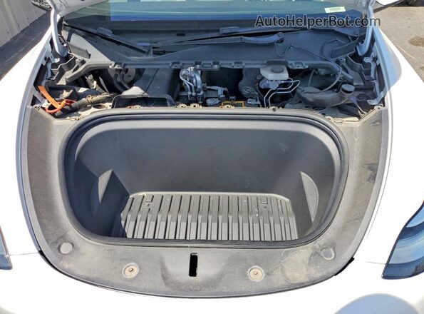 7SAYGDEE2NF348470 2022 TESLA MODEL White Շարժիչի բաժամունքի տեսք