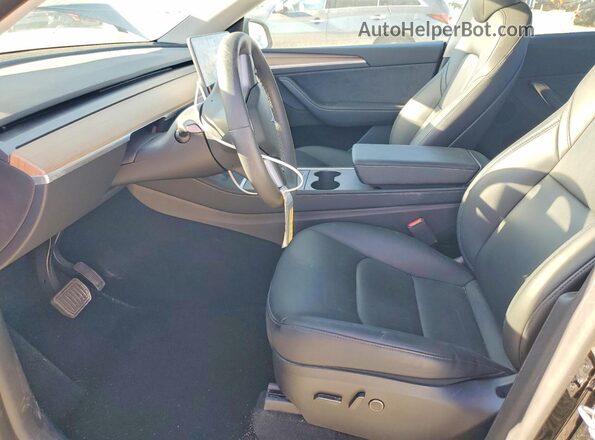 7SAYGDEE2PA136832 2023 TESLA MODEL Black Front interior view