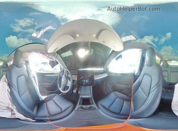 7SAYGDEE2PA194875 2023 TESLA MODEL White Vista de la etiqueta del VIN