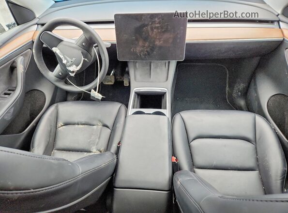 7SAYGDEE2PF584376 2023 TESLA MODEL White Dashboard view