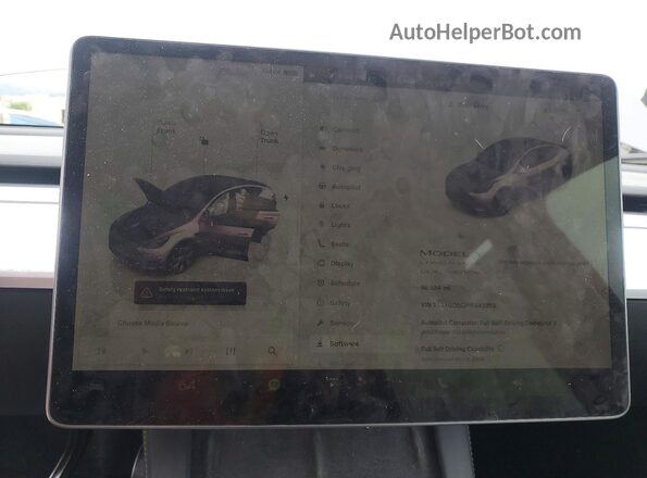 7SAYGDEE2PF643958 2023 TESLA MODEL Gray Вид щитка приладів