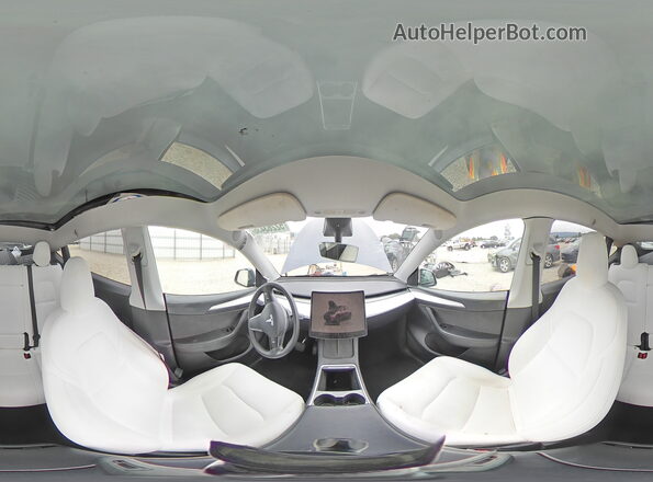 7SAYGDEE2PF643958 2023 TESLA MODEL Gray Панорамний вид салону 360°