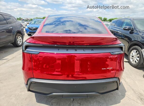 7SAYGDEE2TA456551 2026 TESLA MODEL Red Rear view