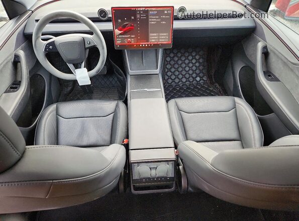 7SAYGDEE2TF330161 2026 TESLA MODEL Maroon Вид панелі приладів