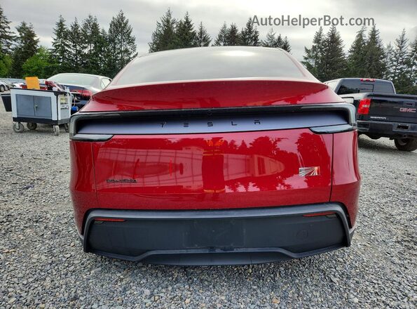 7SAYGDEE2TF330161 2026 TESLA MODEL Maroon Вид ззаду