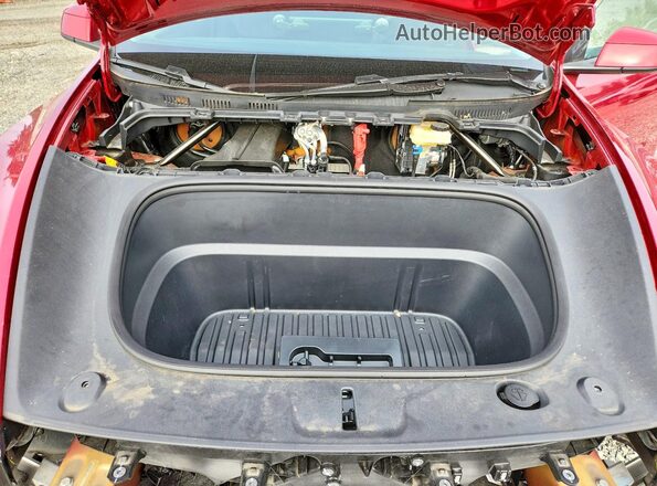 7SAYGDEE2TF330161 2026 TESLA MODEL Maroon Вид підкапотного простору