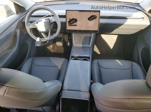 7SAYGDEE2TF363046 2026 TESLA MODEL Charcoal Dashboard view