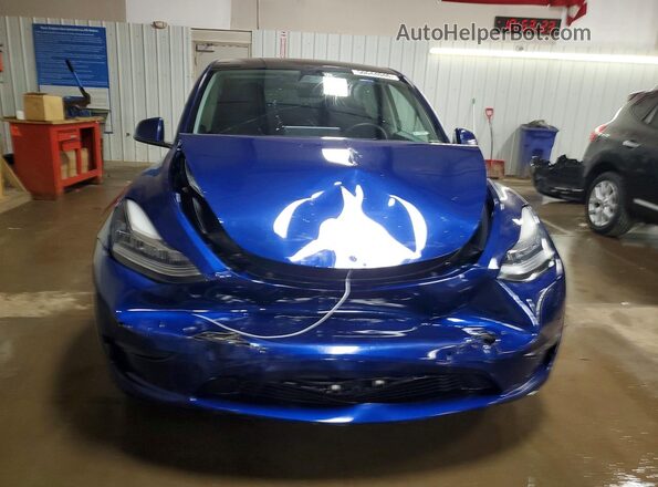 7SAYGDEE3NF363429 2022 TESLA MODEL Синий Вид спереди