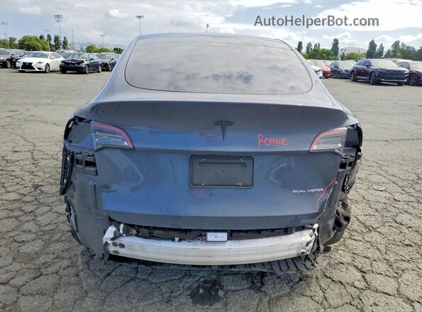 7SAYGDEE3NF402469 2022 TESLA MODEL Gray Vista trasera