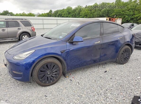 7SAYGDEE3NF443510 2022 TESLA MODEL Blue Передня ліва чверть