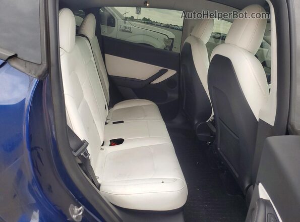 7SAYGDEE3NF443510 2022 TESLA MODEL Blue Вид задніх сидінь