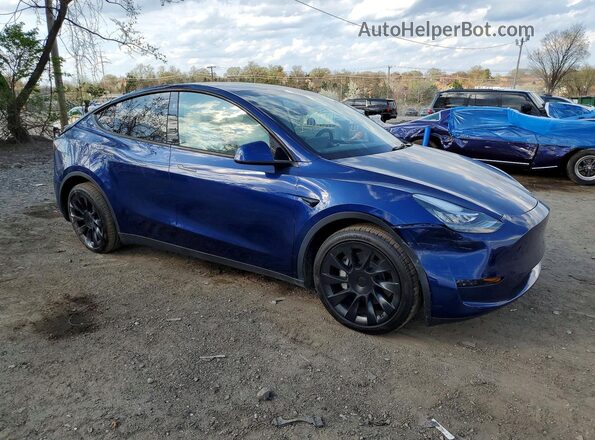 7SAYGDEE3PA135169 2023 TESLA MODEL Синий Передняя правая четверть