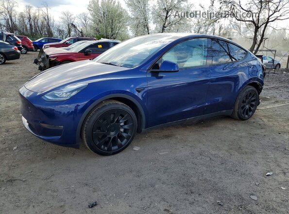 7SAYGDEE3PA135169 2023 TESLA MODEL Синий Передняя левая четверть