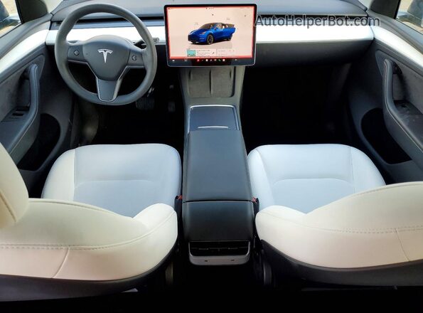 7SAYGDEE3PA135169 2023 TESLA MODEL Синий Вид панели приборов