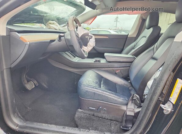 7SAYGDEE3PF589568 2023 TESLA MODEL Black Front interior view