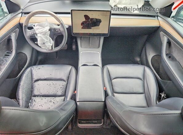 7SAYGDEE3PF589568 2023 TESLA MODEL Black Dashboard view