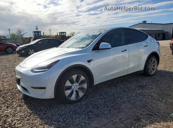 7SAYGDEE3PF700829 2023 TESLA MODEL White Առջևի ձախ երեք քառորդ տեսարան