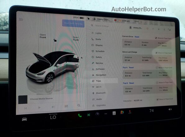 7SAYGDEE3PF814474 2023 TESLA MODEL White Vista del cuadro de instrumentos