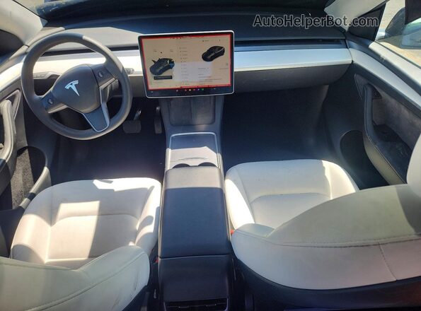 7SAYGDEE3PF902120 2023 TESLA MODEL Charcoal Dashboard view