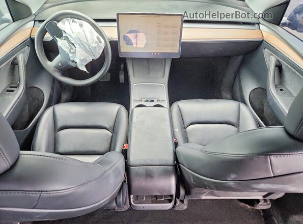 7SAYGDEE3PF905034 2023 TESLA MODEL Gray Dashboard view