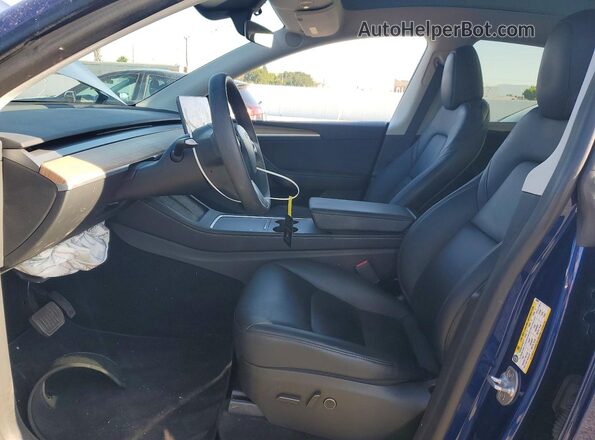 7SAYGDEE3RA230687 2024 TESLA MODEL Blue Սալոնի դիմացի տեսք