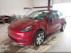 2024 Tesla Model Y Long Range Dual Motor All-wheel Drive Red vin: 7SAYGDEE3RA289741